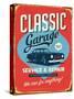 Vintage Design -  Classic Garage-Real Callahan-Stretched Canvas