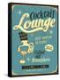 Vintage Design -  Cocktail Lounge-Real Callahan-Framed Stretched Canvas