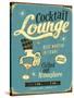 Vintage Design -  Cocktail Lounge-Real Callahan-Stretched Canvas