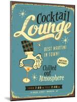 Vintage Design -  Cocktail Lounge-Real Callahan-Mounted Art Print