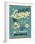 Vintage Design -  Cocktail Lounge-Real Callahan-Framed Art Print