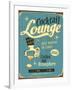 Vintage Design -  Cocktail Lounge-Real Callahan-Framed Art Print