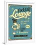 Vintage Design -  Cocktail Lounge-Real Callahan-Framed Art Print