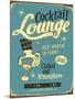 Vintage Design -  Cocktail Lounge-Real Callahan-Mounted Art Print