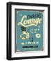 Vintage Design -  Cocktail Lounge-Real Callahan-Framed Art Print