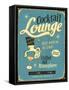 Vintage Design -  Cocktail Lounge-Real Callahan-Framed Stretched Canvas