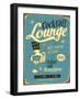 Vintage Design -  Cocktail Lounge-Real Callahan-Framed Art Print