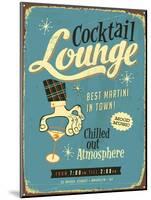 Vintage Design -  Cocktail Lounge-Real Callahan-Mounted Art Print