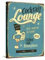 Vintage Design -  Cocktail Lounge-Real Callahan-Stretched Canvas