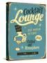 Vintage Design -  Cocktail Lounge-Real Callahan-Stretched Canvas