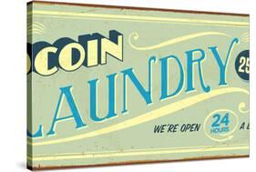 Vintage Design -  Coin Laundry-Real Callahan-Stretched Canvas