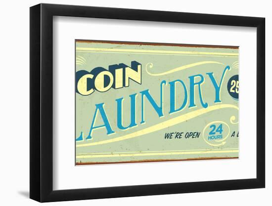 Vintage Design -  Coin Laundry-Real Callahan-Framed Photographic Print