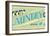 Vintage Design -  Coin Laundry-Real Callahan-Framed Art Print