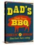 Vintage Design -  Dad's BBQ-Real Callahan-Stretched Canvas