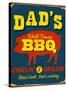 Vintage Design -  Dad's BBQ-Real Callahan-Stretched Canvas