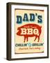 Vintage Design -  Dad's BBQ-Real Callahan-Framed Photographic Print