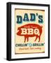 Vintage Design -  Dad's BBQ-Real Callahan-Framed Photographic Print