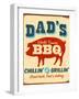 Vintage Design -  Dad's BBQ-Real Callahan-Framed Photographic Print