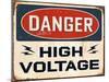 Vintage Design -  Danger High Voltage-Real Callahan-Mounted Art Print