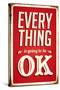 Vintage Design -  Everything Is Going To Be Ok-Real Callahan-Stretched Canvas