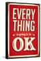 Vintage Design -  Everything Is Going To Be OK-Real Callahan-Framed Stretched Canvas