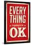 Vintage Design -  Everything Is Going To Be OK-Real Callahan-Framed Art Print