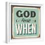 Vintage Design -  God Knows When-Real Callahan-Framed Photographic Print