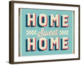 Vintage Design -  Home Sweet Home-Real Callahan-Framed Art Print
