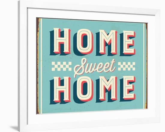 Vintage Design -  Home Sweet Home-Real Callahan-Framed Art Print