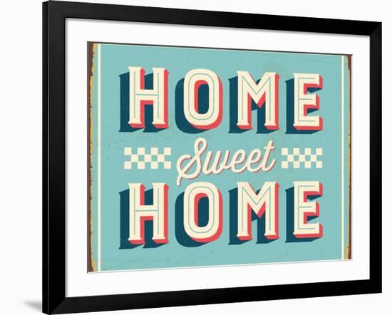 Vintage Design -  Home Sweet Home-Real Callahan-Framed Art Print