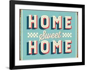 Vintage Design -  Home Sweet Home-Real Callahan-Framed Art Print