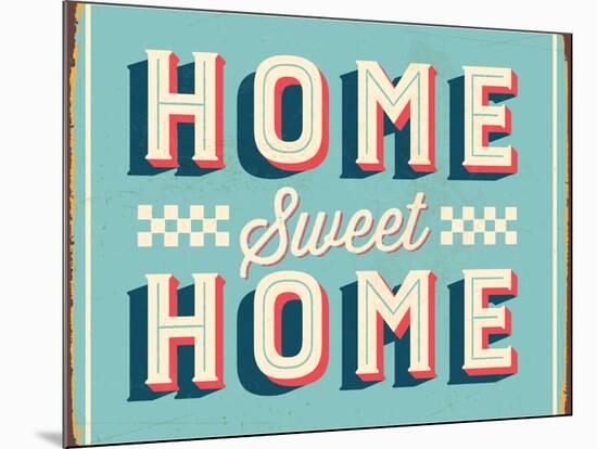 Vintage Design -  Home Sweet Home-Real Callahan-Mounted Art Print