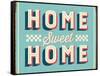 Vintage Design -  Home Sweet Home-Real Callahan-Framed Stretched Canvas