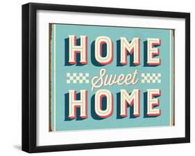 Vintage Design -  Home Sweet Home-Real Callahan-Framed Art Print