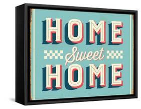 Vintage Design -  Home Sweet Home-Real Callahan-Framed Stretched Canvas
