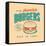 Vintage Design -  Homestyle Burgers-Real Callahan-Framed Stretched Canvas