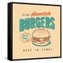 Vintage Design -  Homestyle Burgers-Real Callahan-Framed Stretched Canvas