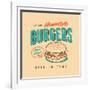 Vintage Design -  Homestyle Burgers-Real Callahan-Framed Art Print