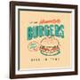 Vintage Design -  Homestyle Burgers-Real Callahan-Framed Art Print