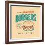 Vintage Design -  Homestyle Burgers-Real Callahan-Framed Art Print