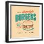 Vintage Design -  Homestyle Burgers-Real Callahan-Framed Art Print