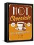 Vintage Design -  Hot Chocolate-Real Callahan-Framed Stretched Canvas