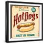 Vintage Design -  Hot Dogs-Real Callahan-Framed Photographic Print