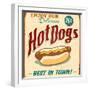 Vintage Design -  Hot Dogs-Real Callahan-Framed Photographic Print