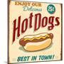 Vintage Design -  Hot Dogs-Real Callahan-Mounted Photographic Print