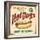 Vintage Design -  Hot Dogs-Real Callahan-Framed Premium Giclee Print