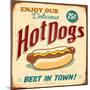 Vintage Design -  Hot Dogs-Real Callahan-Mounted Premium Giclee Print