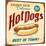 Vintage Design -  Hot Dogs-Real Callahan-Mounted Art Print