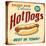 Vintage Design -  Hot Dogs-Real Callahan-Stretched Canvas