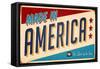 Vintage Design -  Made In America-Real Callahan-Framed Stretched Canvas